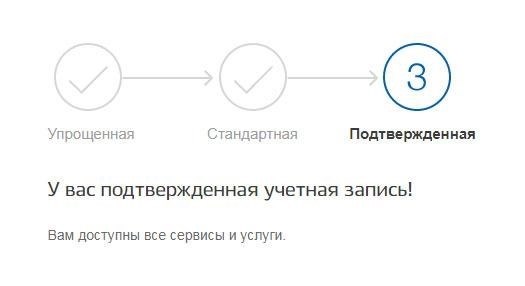 Учетная запись подтверждена
