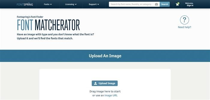 Служба поиска шрифтов FONTSPRING